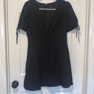 Black mini dress
